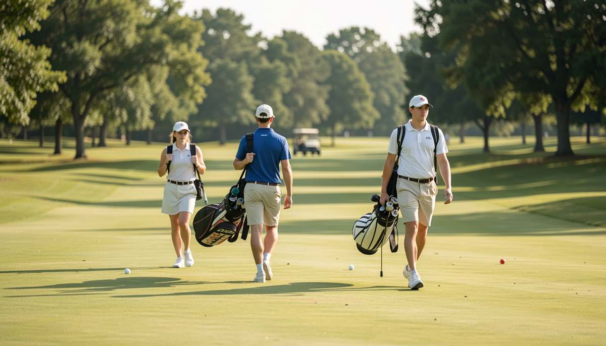 Show how tryouts, practices, nine-hole matches and regional play fit into a spring or fall season.