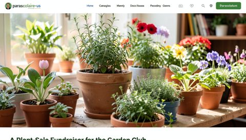 A Plant-Sale Fundraiser for the Garden Club