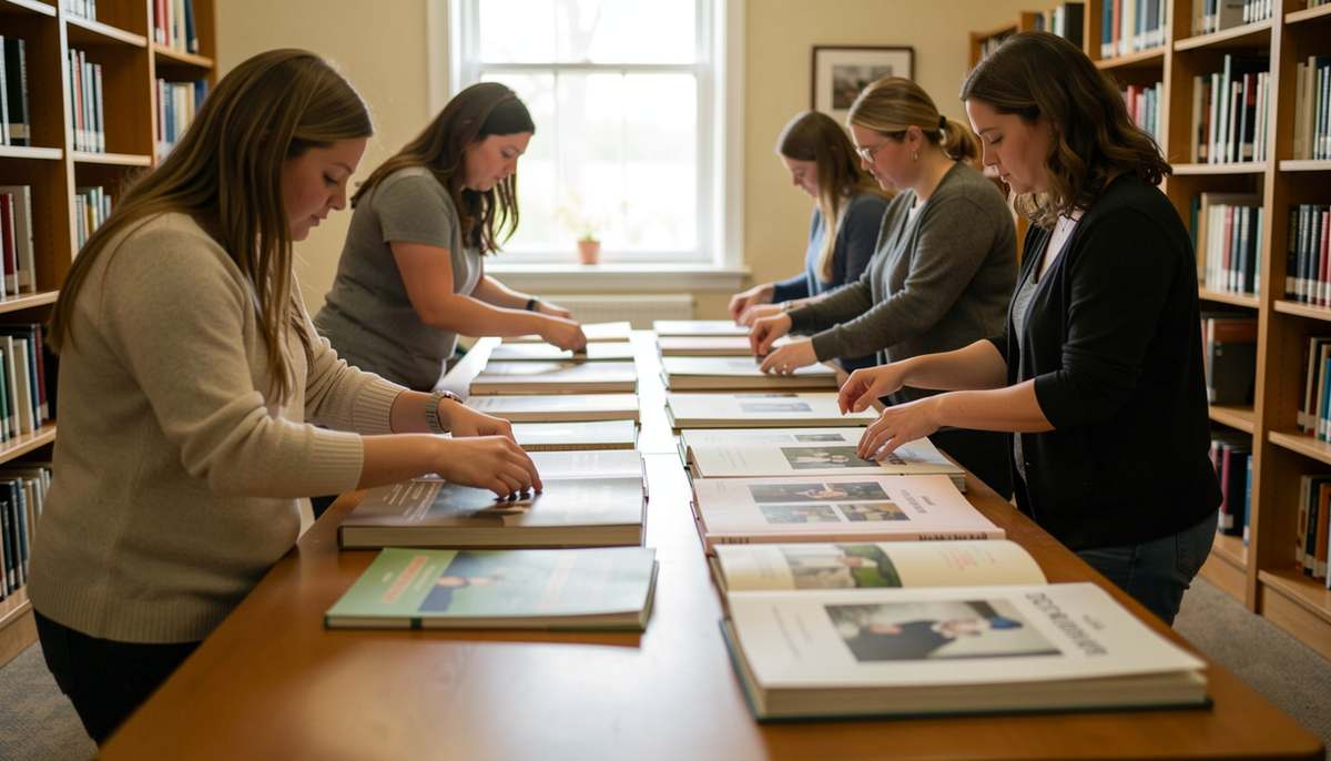 Show how districts, libraries and volunteers digitize and store yearbooks and photos.